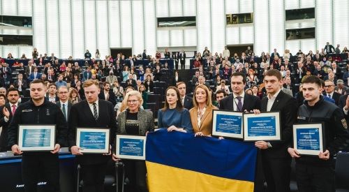 Nagroda im. Sacharowa 2022 Parlamentu Europejskiego wręczona Odważnemu Narodowi Ukraińskiemu