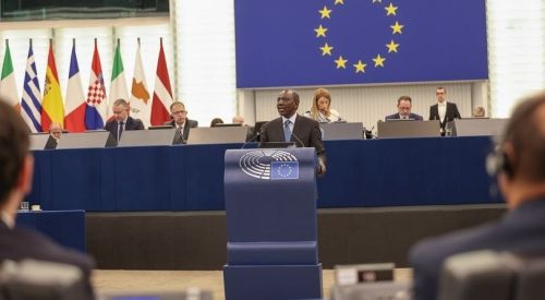 Prezydent Kenii William Ruto w Parlamencie Europejskim